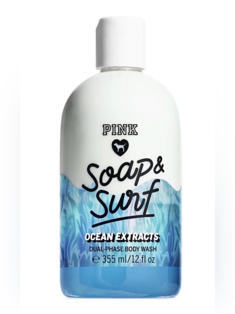 Victoria's Secret PINK Soap & Surf  Ocean Extracts Dual-Phase Body Wash~12 fl.oz
